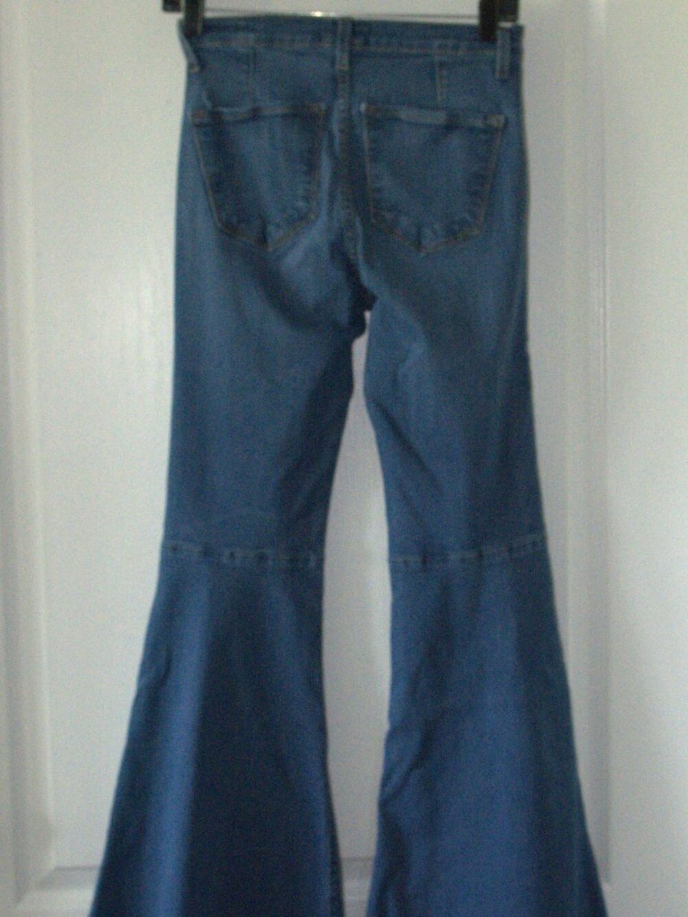 Judy Blue Bell Bottom Strtch Frayed Hem Jeans Women's USA Made size 5/27 - Picture 2 of 7